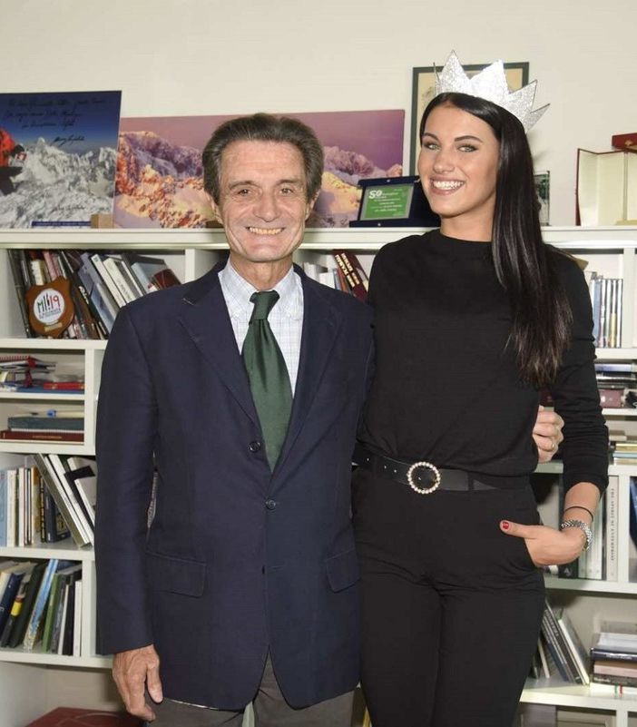 Carolina Stramare ricevuta al palazzo Lombardia dal presidente della Regione