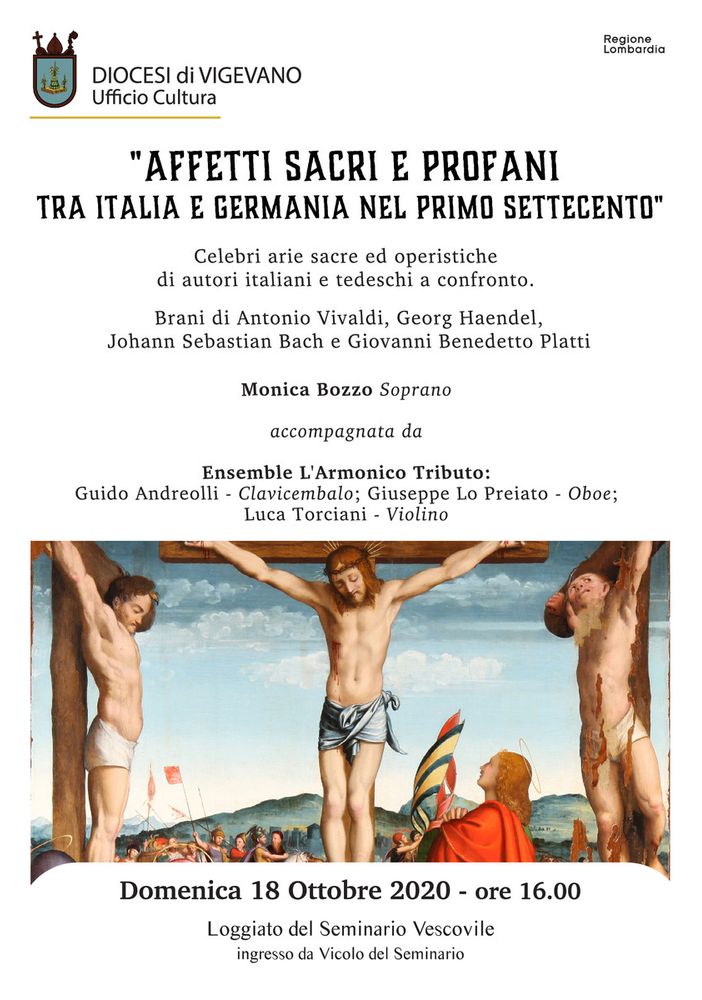 Museo del Tesoro del Duomo di Vigevano, domenica 18 ottobre un concerto dedicato agli “Affetti sacri e profani”