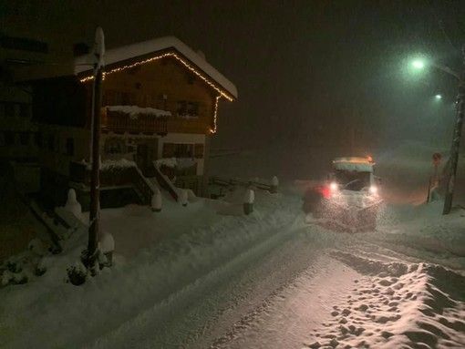 Spettacolo bianco: a Macugnaga un metro di neve