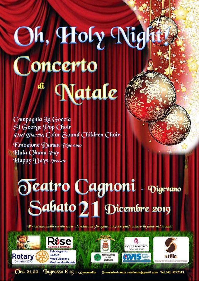 Vigevano, il Rotary Club Mede Vigevano organizza due concerti benefici natalizi