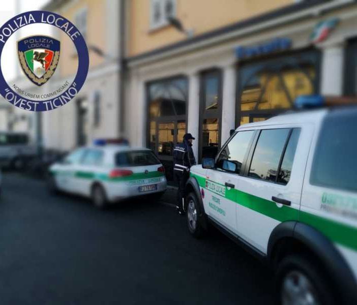 Trecate, controlli della Polizia Locale alla stazione ferroviaria