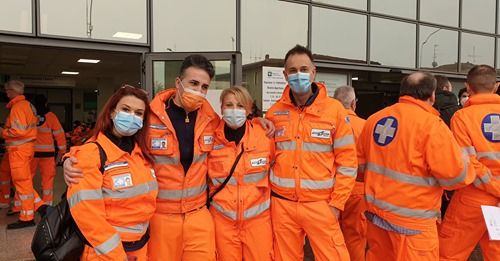 Magenta: vaccinazioni anti covid completate al Fornaroli per i duecento volontari della Croce Bianca