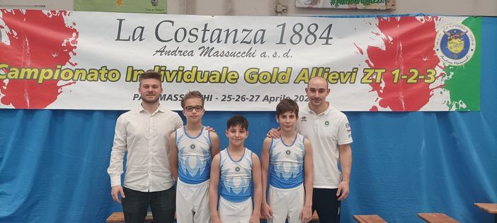 Ginnastica: Camera, Forini e Mazzola (La Costanza Massucchi Mortara) conquistano il pass per le finali nazionali del campionato allievi gold