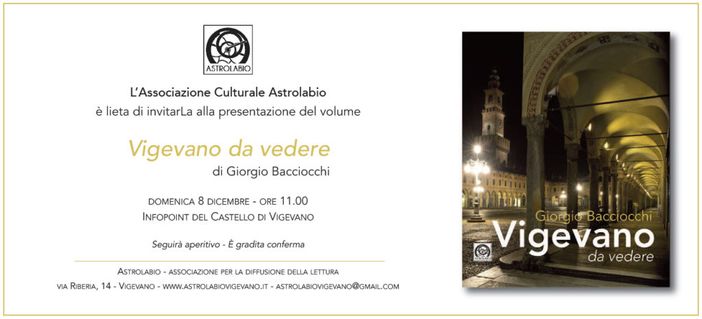 "Vigevano da vedere", ecco il volume di Giorgio Bacciocchi