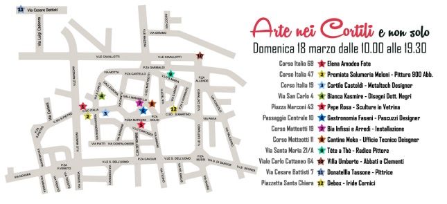 Arte nei cortili (e non solo): domenica Abbiategrasso si veste a festa (rosa)