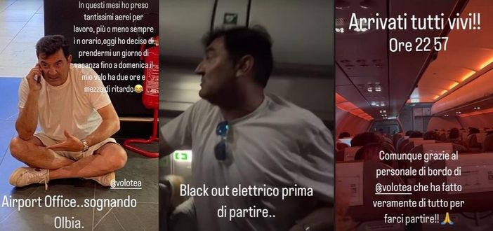 Black out in aereo prima del decollo, Max Giusti tra i passeggeri: "Stiamo calmi sennò ci facciamo male" Black out in aereo prima del decollo, Max Giusti tra i passeggeri: "Stiamo calmi sennò ci facciamo male"