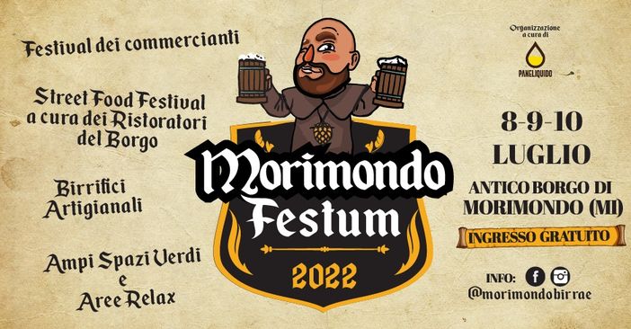 Torna l'appuntamento con "Morimondo Festum 2022" Torna l'appuntamento con "Morimondo Festum 2022"