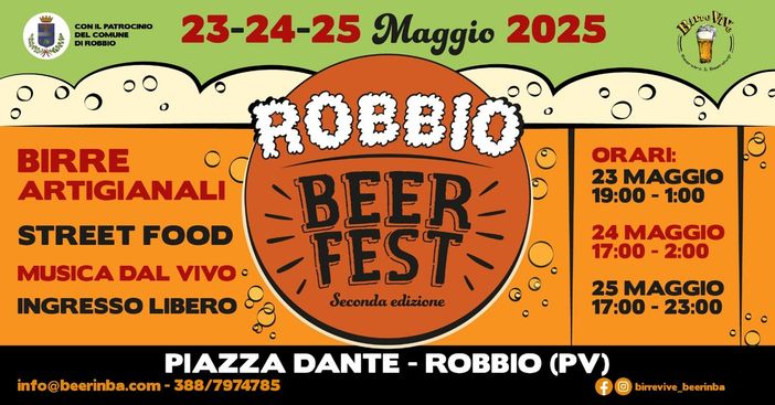 “Robbio beer fest”: una seconda edizione all'insegna delle novità