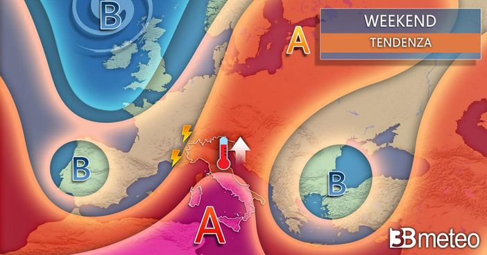 3BMeteo.com: “Arriva il caldo africano, apice nel weekend, ma attenzione ai temporali di calore 3BMeteo.com: “Arriva il caldo africano, apice nel weekend, ma attenzione ai temporali di calore