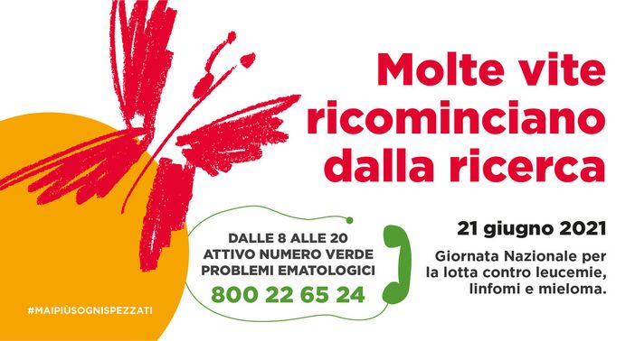 21 giugno: giornata nazionale per la lotta contro leucemie, linfomi e mieloma 21 giugno: giornata nazionale per la lotta contro leucemie, linfomi e mieloma