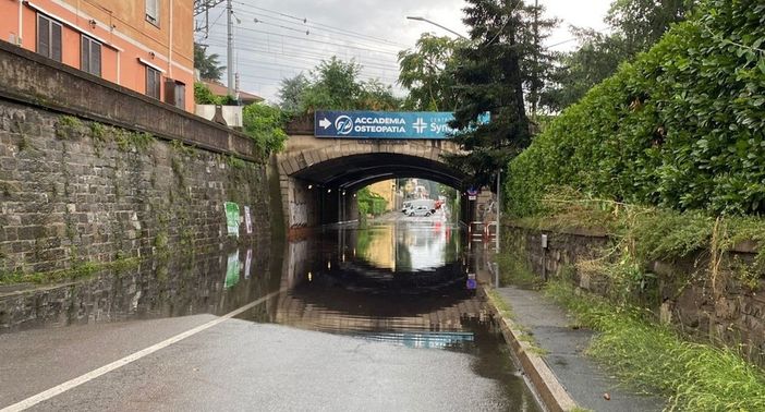 FOTO E VIDEO. Ancora un acquazzone su Busto, sottopassi di nuovo allagati FOTO E VIDEO. Ancora un acquazzone su Busto, sottopassi di nuovo allagati