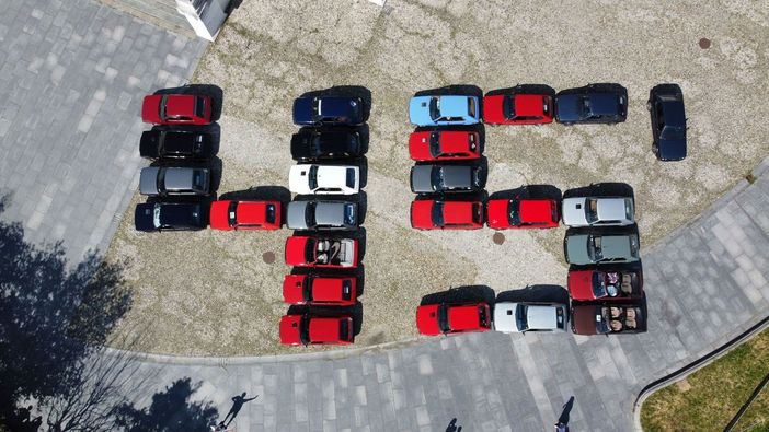 Fiat Ritmo: coreografia a Superga per i 45 anni, con il Club Italia di Vigevano