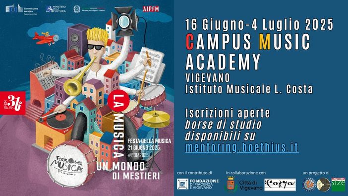 Vigevano, all'istituto musicale "Costa" prenderà il via la Campus Music Academy Vigevano, all'istituto musicale "Costa" prenderà il via la Campus Music Academy