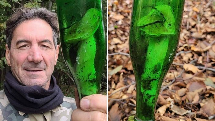 Messaggio nella bottiglia? No, è un fungo. La curiosa scoperta sui monti della Liguria