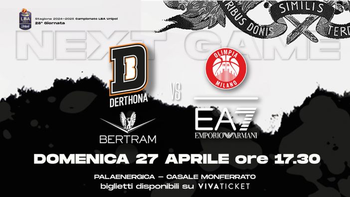 Basket serie A1, domani l’apertura della biglietteria per il big match casalingo della Bertram contro l’Olimpia Milano