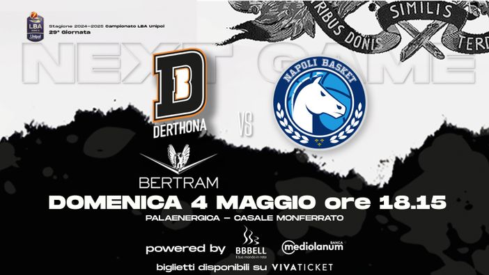 Basket serie A1, scatta la vendita dei biglietti per l’ultima gara casalinga di regular season della Bertram contro Napoli