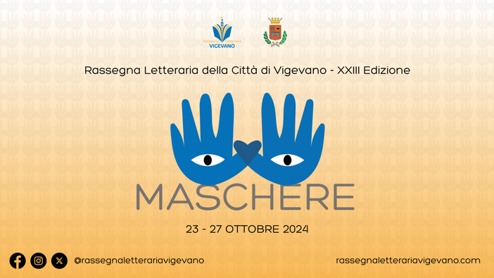 Vigevano, presentato il programma completo della XXIII edizione della Rassegna Letteraria Maschere: dal 23 al 27 ottobre