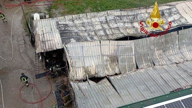 Trucazzano, 180 vitelli morti in incendio