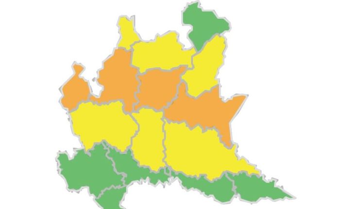Allerta meteo arancione e gialla in Lombardia e Piemonte