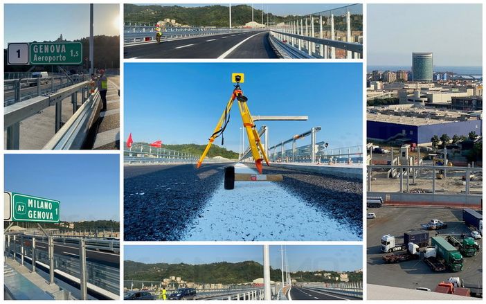 In viaggio sul nuovo ponte San Giorgio di Genova che verrà aperto mercoledì. Nel nome di chi non c'è più e della Ligura In viaggio sul nuovo ponte San Giorgio di Genova che verrà aperto mercoledì. Nel nome di chi non c'è più e della Ligura