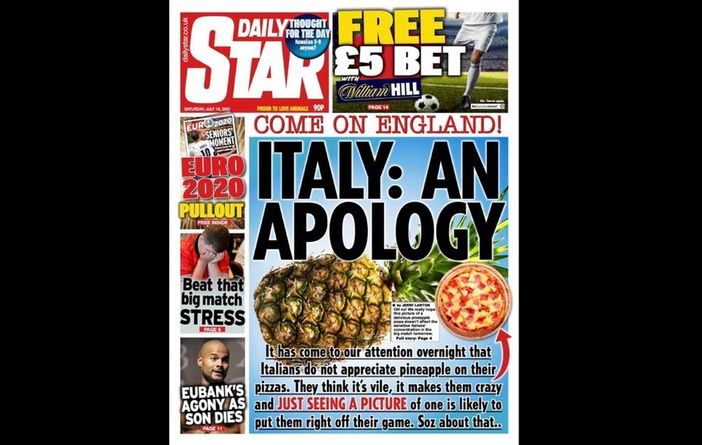 Gli inglesi ci irridono con pizza e ananas. E noi siamo terrorizzati dai possibili festeggiamenti...