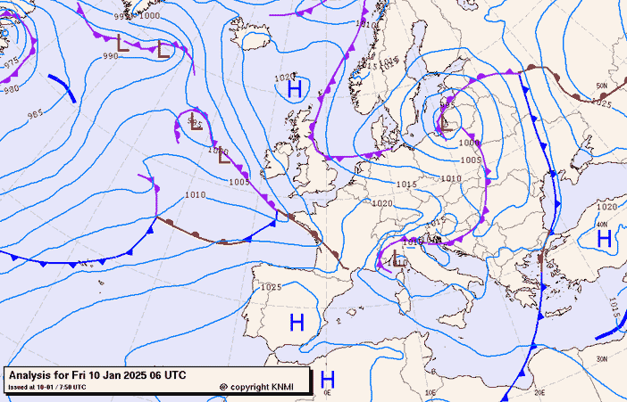 Previsioni meteo per venerdì 10, sabato 11, domenica 12 (gennaio)