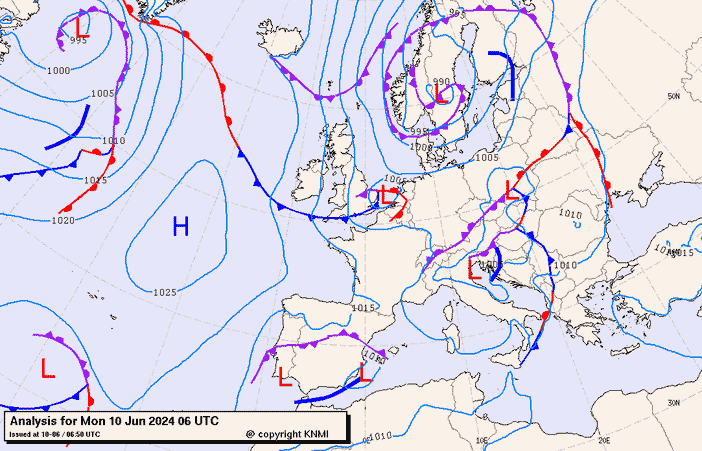 Previsioni meteo per lunedì 10, martedì 11, mercoledì 12 (giugno)