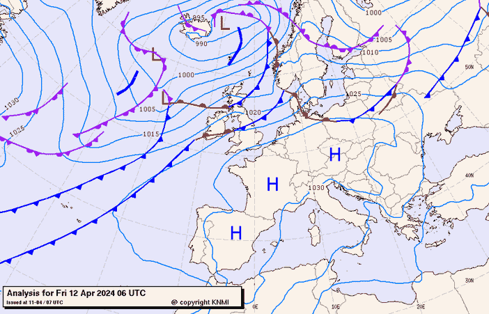 Previsioni meteo per venerdì 12, sabato 13, domenica 14 (aprile)