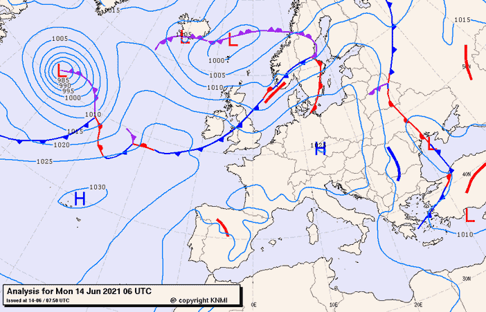 Previsioni meteo per lunedì 14, martedì 15, mercoledì 16 (giugno)