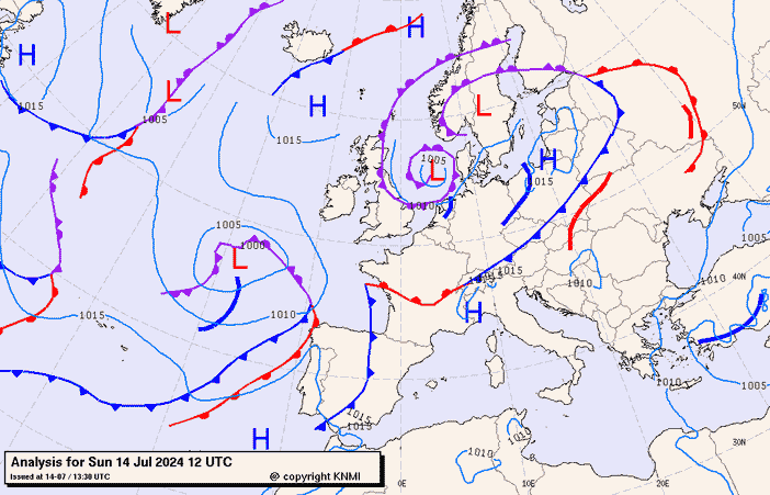 Previsioni meteo per domenica 14, lunedì 15, martedì 16 (luglio)