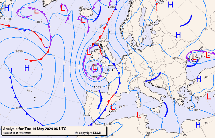 Previsioni meteo per martedì 14, mercoledì 15, giovedì 16 (maggio)