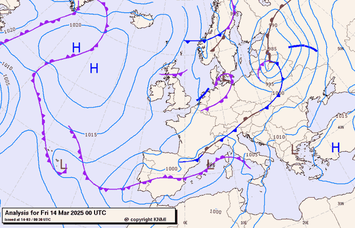 Previsioni meteo per venerdì 14, sabato 15, domenica 16 (marzo)