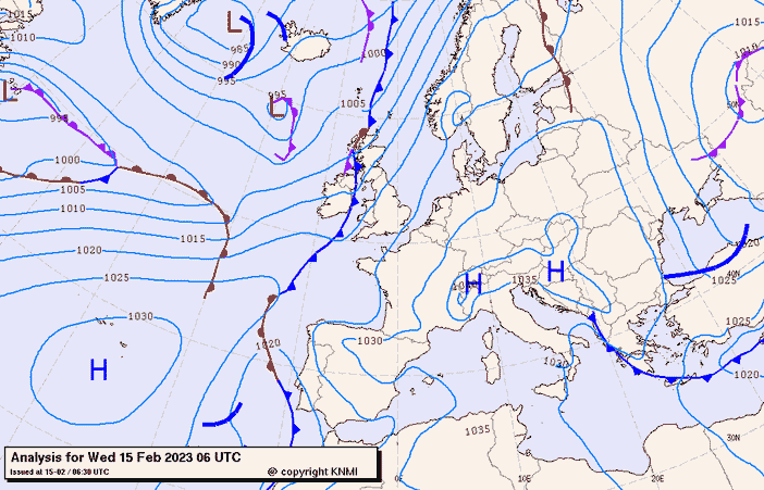 Previsioni meteo per mercoledì 15, giovedì 16, venerdì 17 (febbraio)