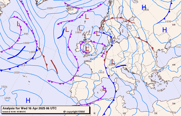 Previsioni meteo per mercoledì 16, giovedì 17, sabato 18 (aprile)