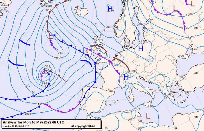 Previsioni meteo per lunedì 16, martedì 17, mercoledì 18 (maggio)