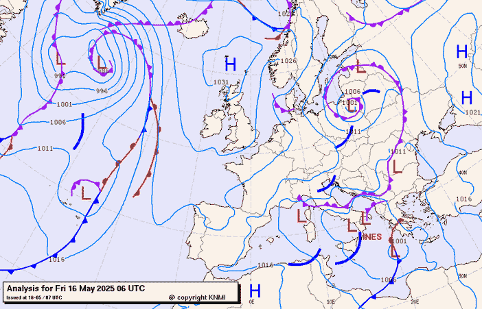 Previsioni meteo per venerdì 16, sabato 17, domenica 18 (maggio)