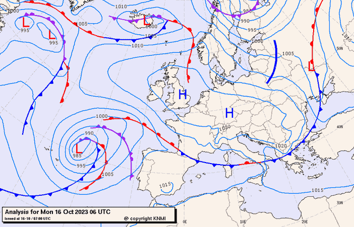 Previsioni meteo per lunedì 16, martedì 17, mercoledì 18 (ottobre)