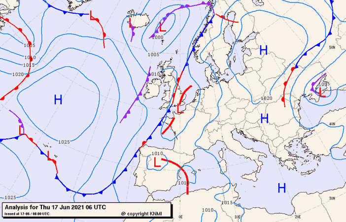 Previsioni meteo per giovedì 17, venerdì 18, sabato 19 (giugno)