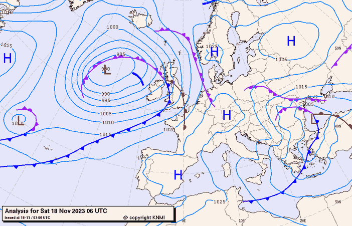Previsioni meteo per sabato 18, domenica 19, lunedì 20 (novembre)