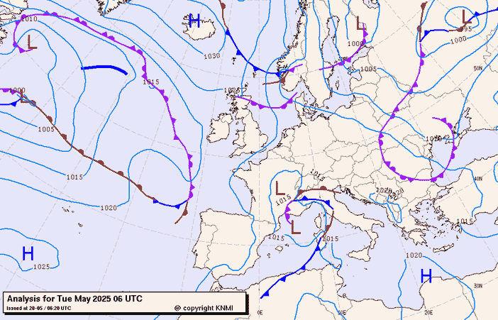 Previsioni meteo per martedì 20, mercoledì 21, mercoledì 22 (maggio)