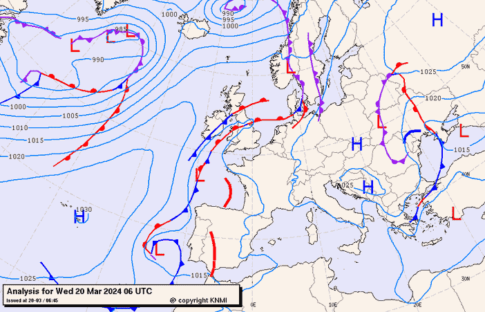 Previsioni meteo per mercoledì 20, giovedì 21, venerdì 22 (marzo)