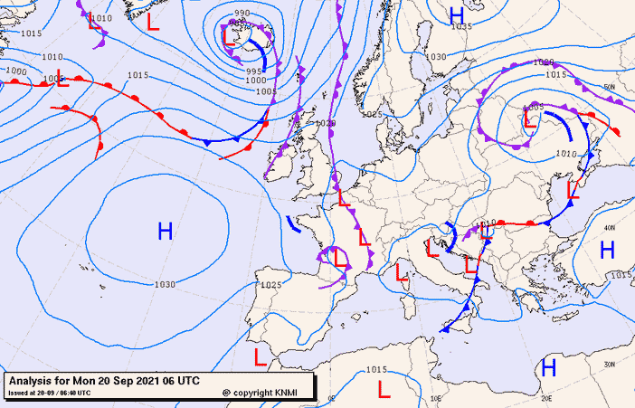 Previsioni meteo per lunedì 20, martedì 21, mercoledì 22 (settembre)
