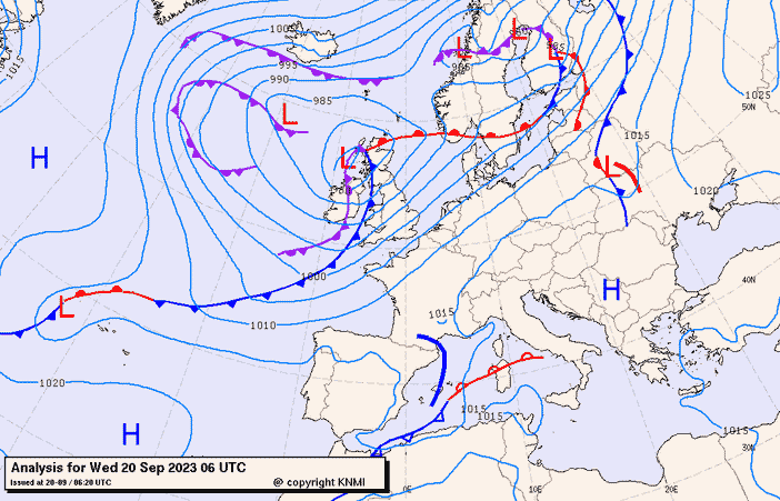 Previsioni meteo per mercoledì 20, giovedì 21, venerdì 22 (settembre)