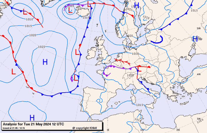 Previsioni meteo per martedì 21, mercoledì 22, giovedì 23 (maggio)