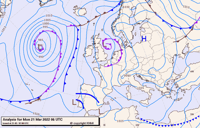Previsioni meteo per lunedì 21, martedì 22, mercoledì 23 (marzo)