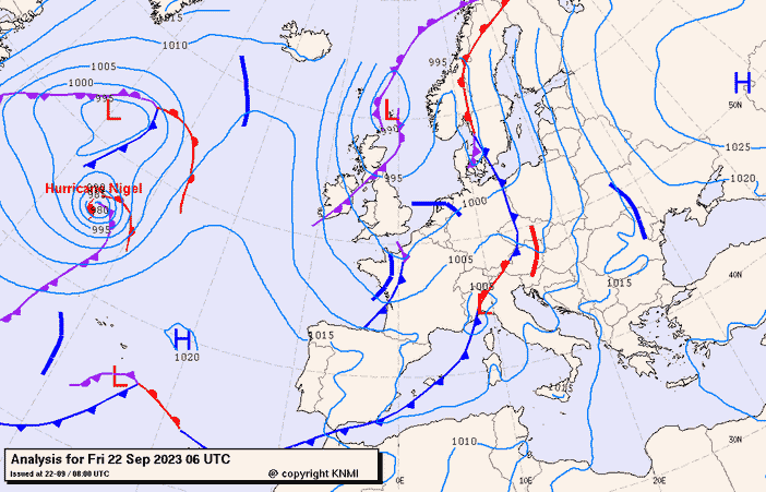 Previsioni meteo per venerdì 21, sabato 22, mercoledì 23 (settembre)