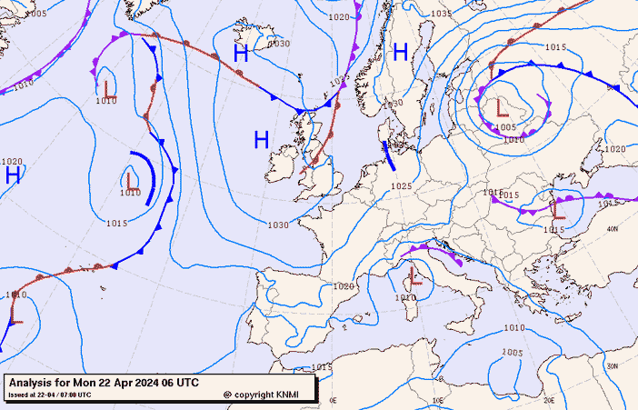 Previsioni meteo per lunedì 22, martedì 23, mercoledì 24 (aprile)