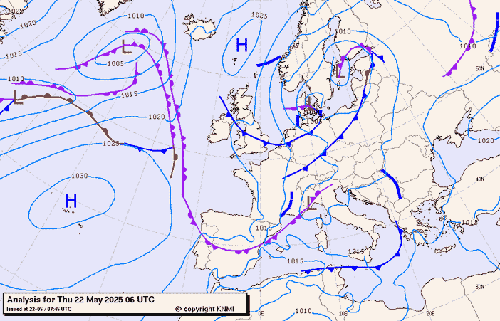 Previsioni meteo per giovedì 22, venerdì 23, sabato 24 (maggio)