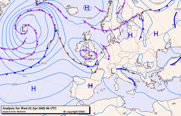 Previsioni meteo per mercoledì 23, giovedì 24, venerdì 25 (aprile)