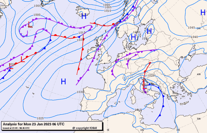 Previsioni meteo per lunedì 23, martedì 24, mercoledì 25 (gennaio)